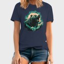 Bear With Mountains Moon, Tricou Barbati (Unisex)