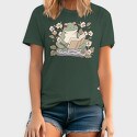 Frog Reading Cottagecore, Tricou Barbati (Unisex)
