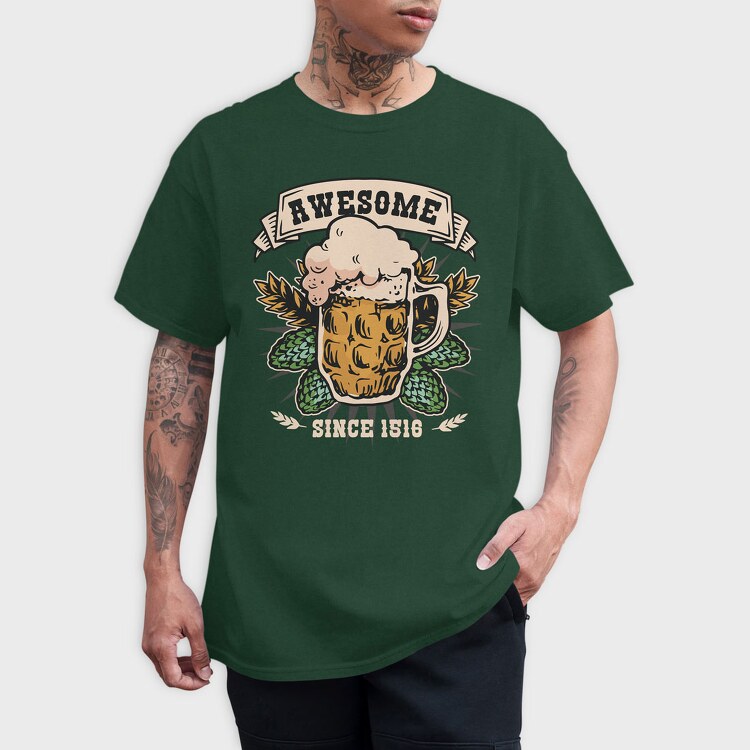 Beer Awesome Since, Tricou Barbati (Unisex)