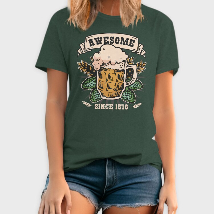 Beer Awesome Since, Tricou Barbati (Unisex)
