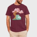 Frog Under a Cherry Blossom, Tricou Barbati (Unisex)