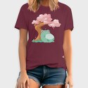 Frog Under a Cherry Blossom, Tricou Barbati (Unisex)