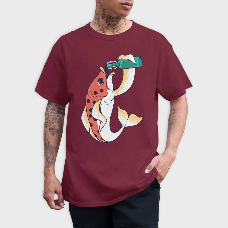 Beer Fish, Tricou Barbati (Unisex)
