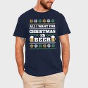 Beer Ugly Sweater 2, Tricou Barbati (Unisex)