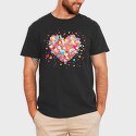 Confetti Heart, Tricou Barbati (Unisex)