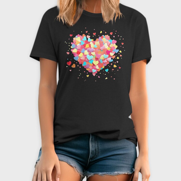 Confetti Heart, Tricou Barbati (Unisex)