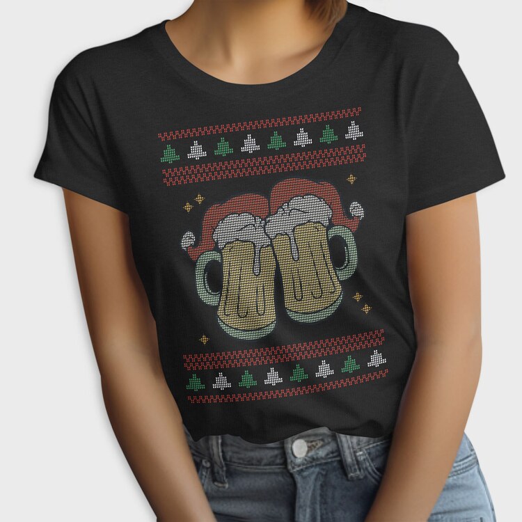 Beer Ugly Sweater, Tricou Femei