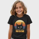 Best Cat Mom Retro, Tricou Copii