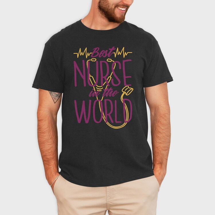 Best Nurse in the World, Tricou Barbati (Unisex)