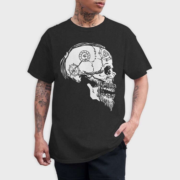 Viking Skull 2, Tricou Barbati (Unisex)