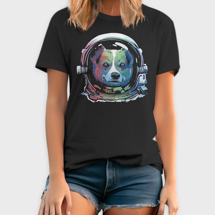 Corgi Space Rainbow, Tricou Barbati (Unisex)