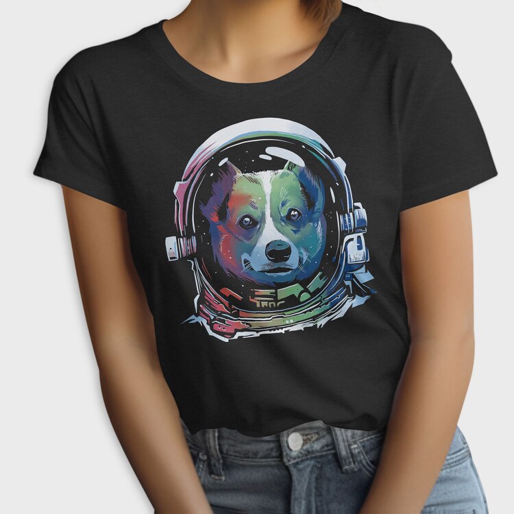 Corgi Space Rainbow, Tricou Femei