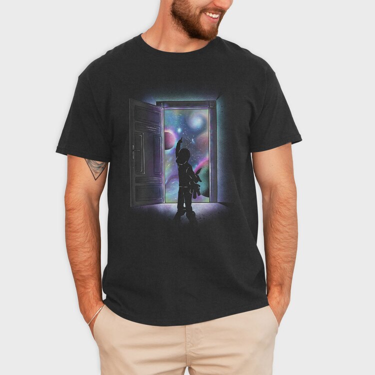 Cosmic Door, Tricou Barbati (Unisex)