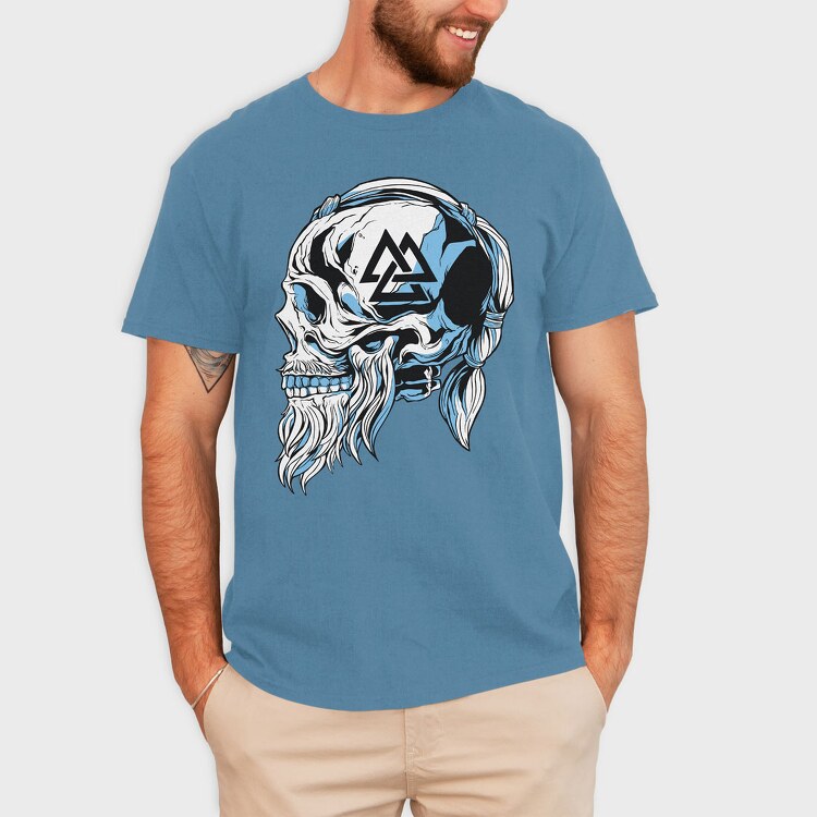 Viking Skull 5, Tricou Barbati (Unisex)