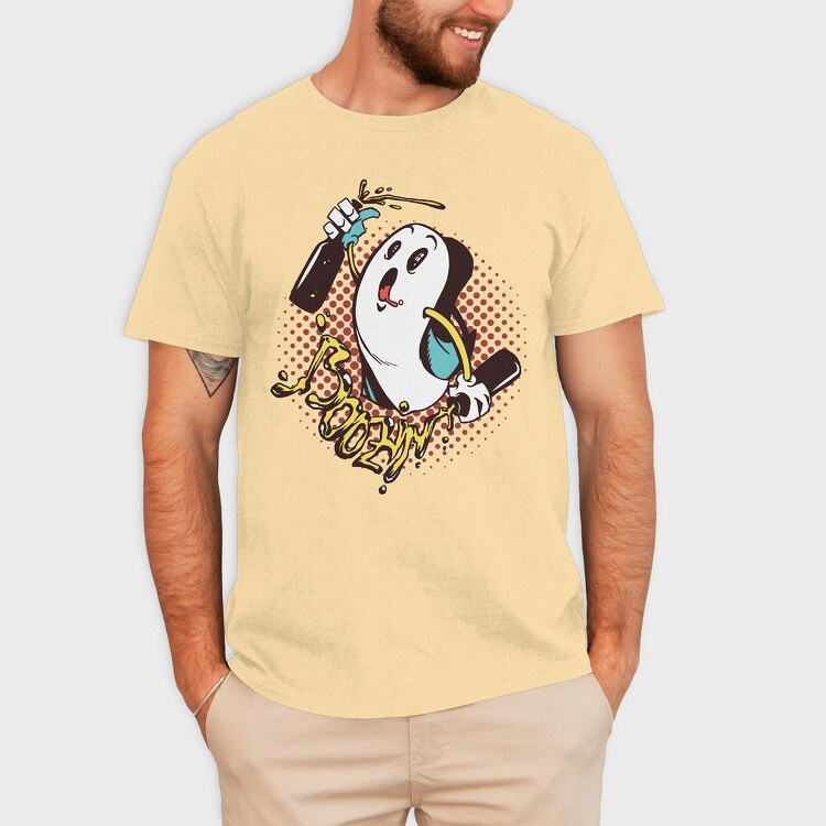 Boozin Ghost, Tricou Barbati (Unisex)