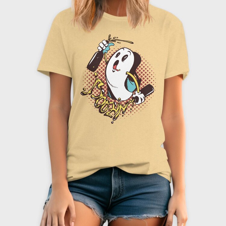 Boozin Ghost, Tricou Barbati (Unisex)