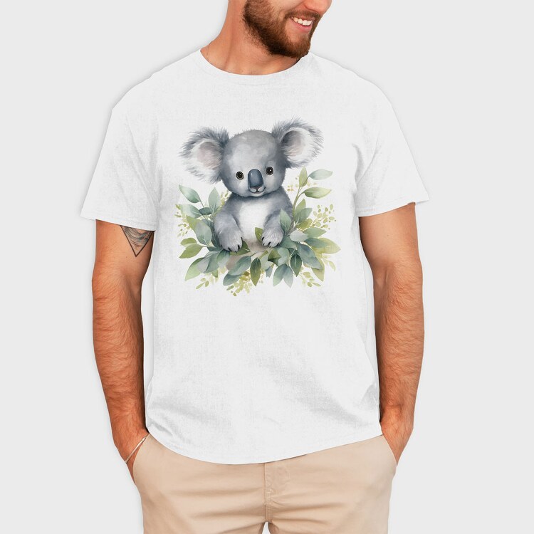 Koala Watercolor, Tricou Barbati (Unisex)