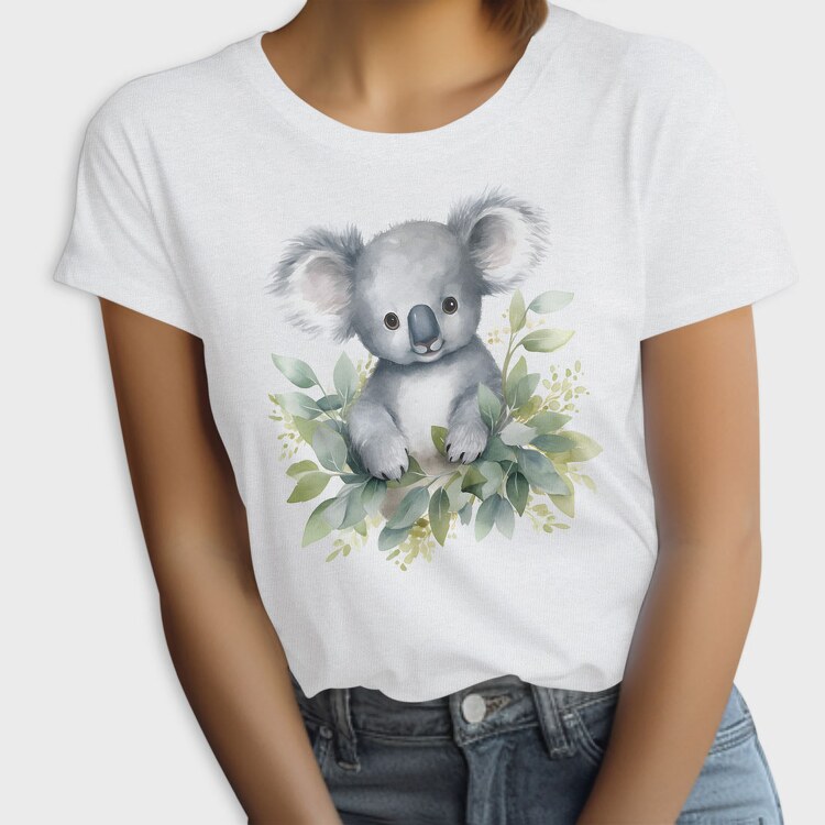 Koala Watercolor, Tricou Femei