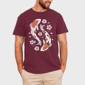 Koi Fish With Cherry Blossom, Tricou Barbati (Unisex)