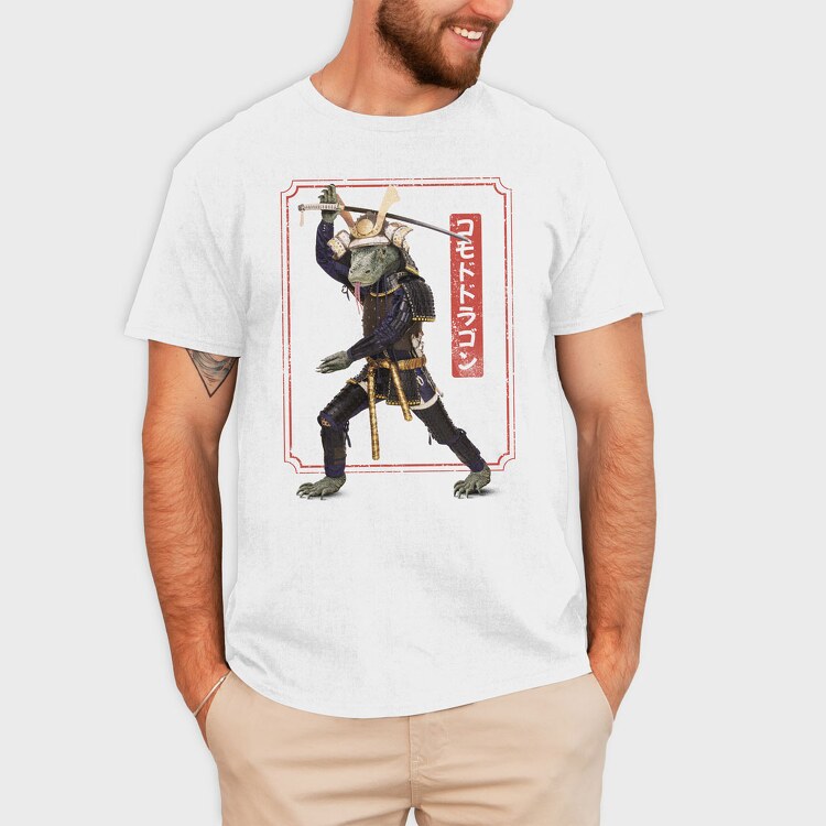 Komodo Samurai, Tricou Barbati (Unisex)