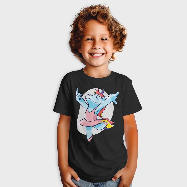 Unicorn Ballet Middle Finger, Tricou Copii