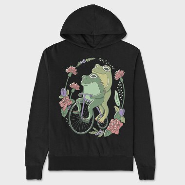 Cottagecore Frogs, Hanorac Oversize Barbati (Unisex)