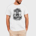 Viking Woman With Wolf, Tricou Barbati (Unisex)