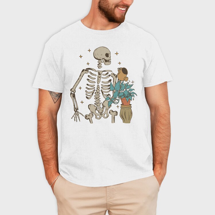 Skeleton Watering the Plant, Tricou Barbati (Unisex)
