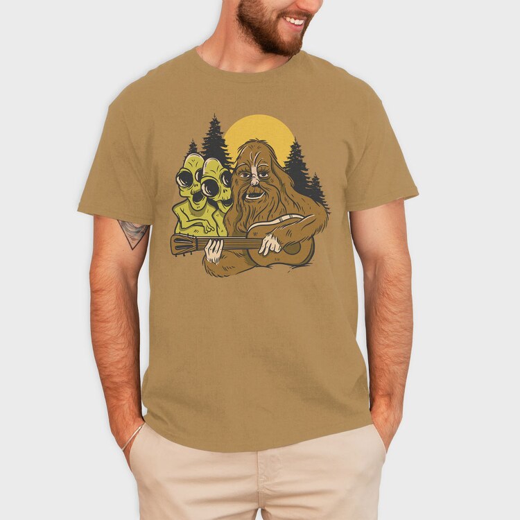 Bigfoot Guitar, Tricou Barbati (Unisex)