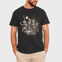 Skeletons Dancing Fire, Tricou Barbati (Unisex)