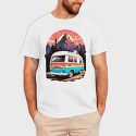 Vintage Bus, Tricou Barbati (Unisex)