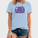 Camper Van Purple, Tricou Barbati (Unisex)