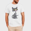 Skinny Funny Cat, Tricou Barbati (Unisex)