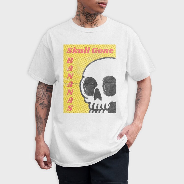 Skull Bananas, Tricou Barbati (Unisex)
