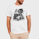 Skull Car Cartoon, Tricou Barbati (Unisex)