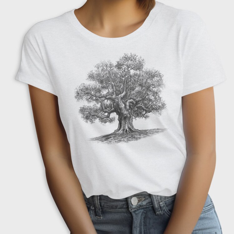 Vintage Oak Tree, Tricou Femei