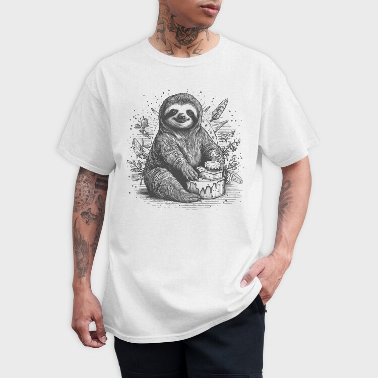 Birthday Sloth, Tricou Barbati (Unisex)