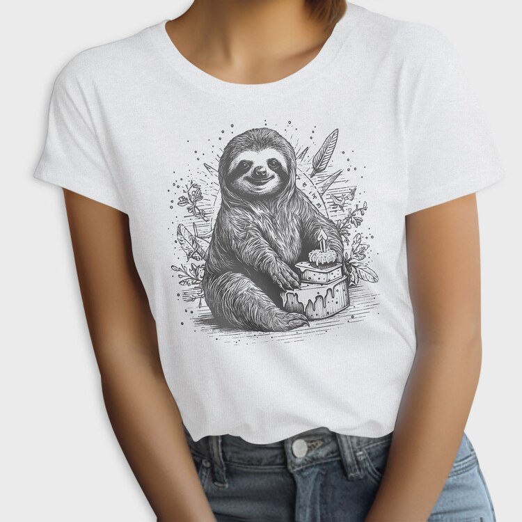 Birthday Sloth, Tricou Femei