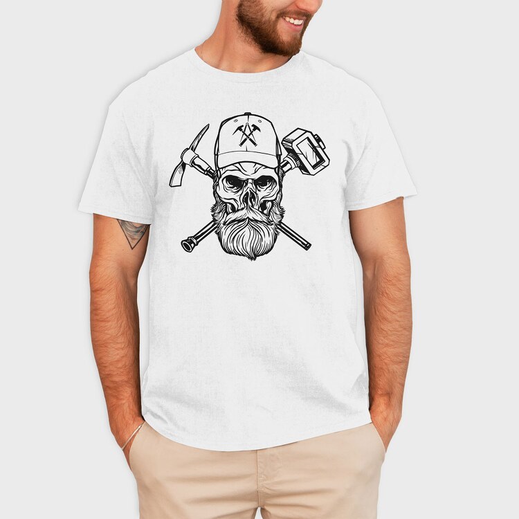 Skull Hammer, Tricou Barbati (Unisex)