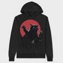 Black Catzilla, Hanorac Oversize Barbati (Unisex)