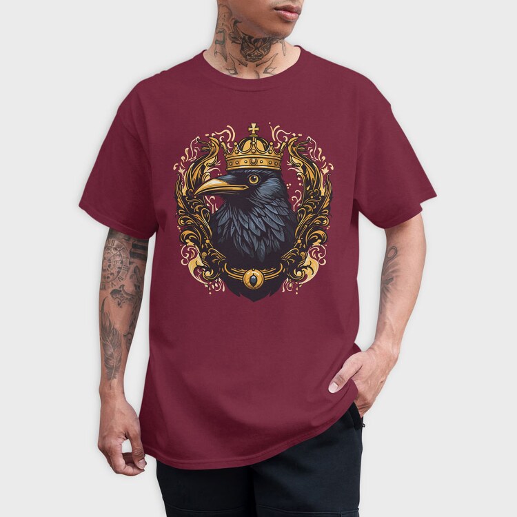 Crow Gold Crown, Tricou Barbati (Unisex)