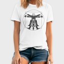 Vitruvian Man Bike, Tricou Barbati (Unisex)