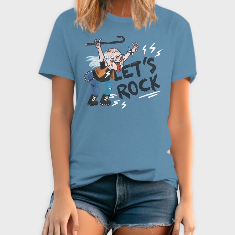 Lets Rock Grandpa, Tricou Barbati (Unisex)