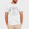 Vitruvian Man Video Games, Tricou Barbati (Unisex)