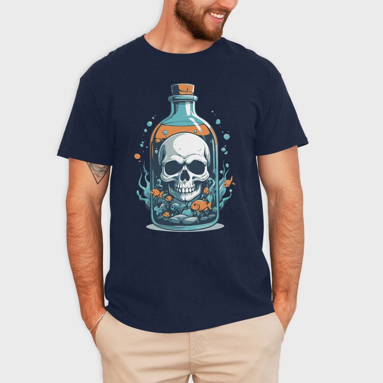 Skull Poison, Tricou Barbati (Unisex)