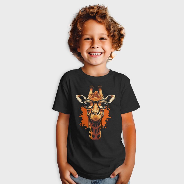 Giraffe With Glasses, Tricou Copii