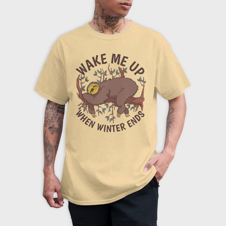 Wake Me Up When Winter Ends, Tricou Barbati (Unisex)