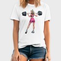 Girl Lifting Weights, Tricou Barbati (Unisex)