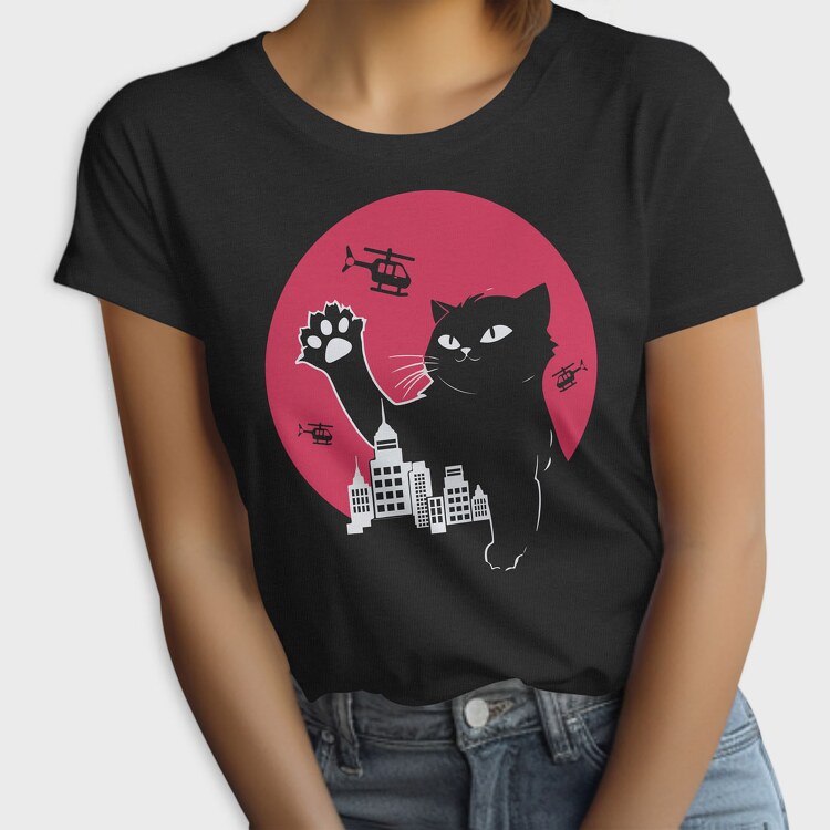 Cute Catzilla, Tricou Femei