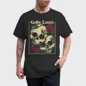 Skulls Roses, Tricou Barbati (Unisex)